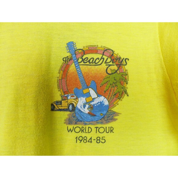 Vintage 80s The Beach Boys Tour T Shirt Sz M Single Stitch USA 1984 1985 Concert - Picture 5 of 12